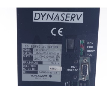 YOKOGAWA DYNASERV SR5030B85 DD SERVO ACTUATOR