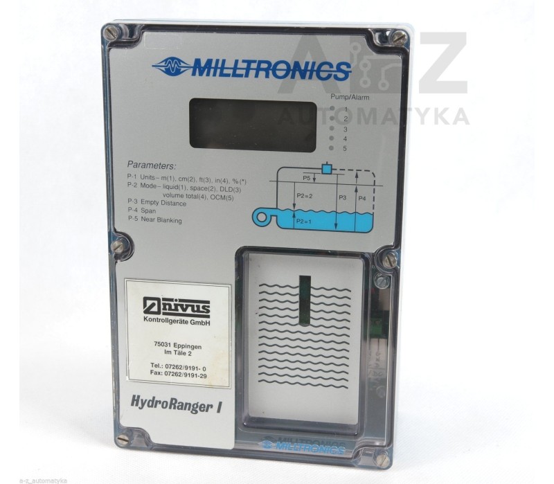 MILLTRONICS HYDRORANGER I 1 03-24-94 263-IU 032494 263IU 24751350-05