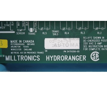 MILLTRONICS HYDRORANGER I 1 03-24-94 263-IU 032494 263IU 24751350-05