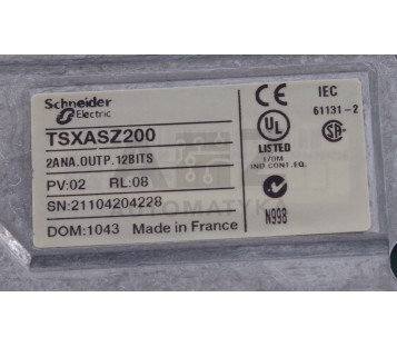 SCHNEIDER 2ANA.OUTPUT.12BITS TSXASZ200