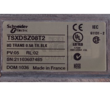 SCHNEIDER 8Q TRANS 0.5A TR.BLK TSXDSZ08T2 