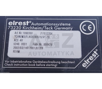 ELREST CAN/M3/FLASH/80515/V1.23  CANM3FLASH80515V123 1060300 899428 