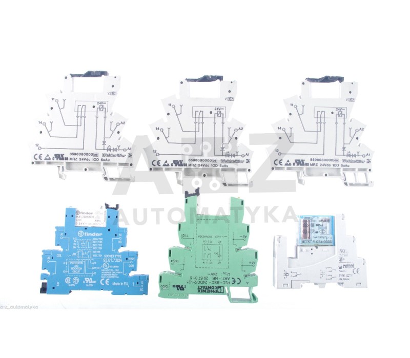 Finder 93.01.7.024 Phoenix Contact 2967015 Weidmuller 8596080000 relay set