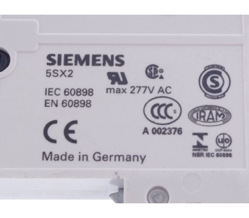 SIEMENS 5SX21 D16 5SX2  FUSE CIRCUIT BREAKER