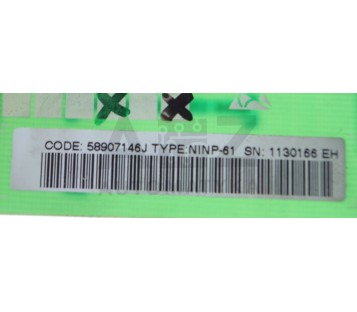 ABB NINP-61 SN:1130166 EH INDUSTRY OY 57619261 E 2/2 OY57619261E2/2
