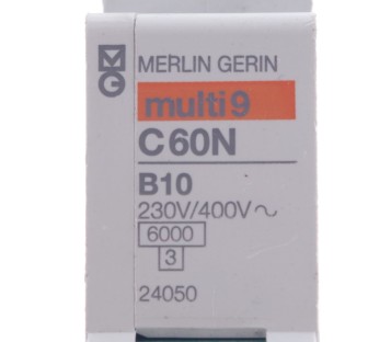 MERLIN GERIN MULTI 9 C60N B10   FUSE CIRCUIT BREAKER