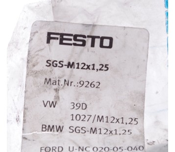 FESTO SGS-M12X1,25 SGSM12X125 9262    ! NEW !