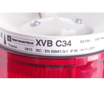 TELEMECANIQUE XVBC33 + XVBC21 + XVBC34 STACK LIGHT RED GREEN 