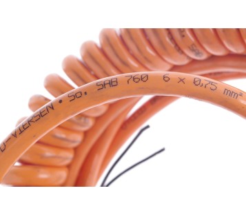 BROCKSKES SAB 760 6X0,75mm SPIRAL SPRING CABLE  
