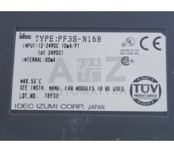 IDEC IZUMI N16B PF3S-N16B PF3SN16B 