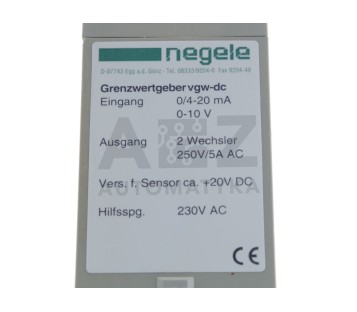 NEGELE VGW-DC VGWDC  