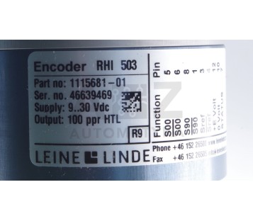 LINE & LINDE ENCODER RHI 503 RHI503 1115681-01  111568101 ! NEW !
