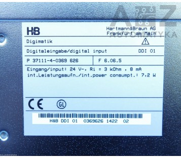 H&B DIGIMATIK DIGITAL INPUT P 37111-4-0369 626 ( P-37111-4-0369-626 )
