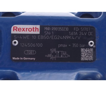 BOSCH REXROTH 5-4 WE 10 EB50/EG24N9K4/V R901350230  