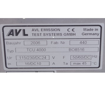 AVL EMISSION TCU 4000 TCU4000 