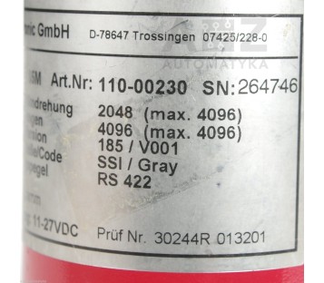 TR ELECTRONIC CE65M 110-00230  11000230