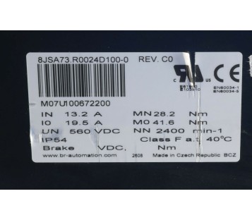 B&R 8JSA73.R0024D100-0 8JSA73R0024D1000 