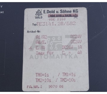 E.DOLD VDE 0160  TE3141.28/682 