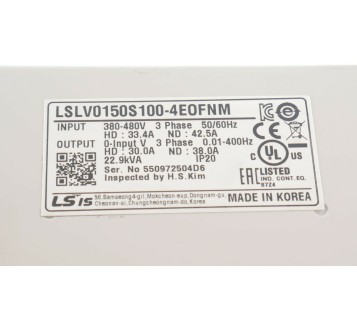 LS IS LSIS LSLV0150S100-4EOFNM LSLV0150S1004EOFNM 