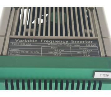 COMMANDER CD 400 CD400 6.8kVA CONTROL TECHNIQUES