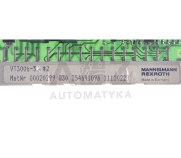 REXROTH MANNESMANN VT3006-30 VT300630 0020299 Q30 254691096 11110229