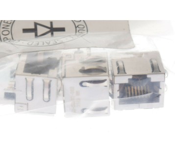 SS-60300-002 CAT6A SHIELDED RIGHT ANGLE JACK Stewart Connector RJ45 ! 3pcs ! 