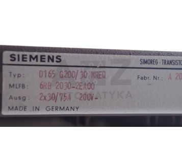 SIEMENS D165 G200/30 MREQ  6RB2030-2EA00 6RB20302EA00 