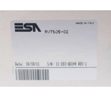 ESA RVT505-02 RVT50502 VT505 FRON PANEL WITH TOUCH GLASS SCREEN