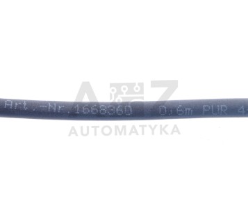 PHOENIX CONTACT 1668360  cable - SAC-4P-M12MS/ 0,6-PUR/M12FS   ! NEW ! 2PCS !