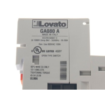 LOVATO GA080 A GA080A Switch disconnector