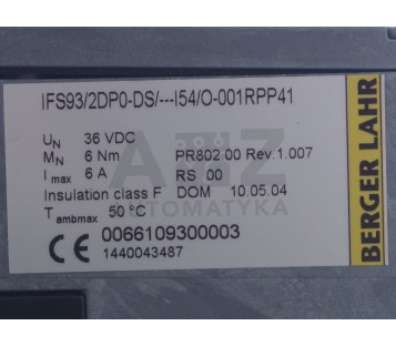 BERGER LAHR IFS93/2DP0-DS/I54/O-001RPP41  0066109300003