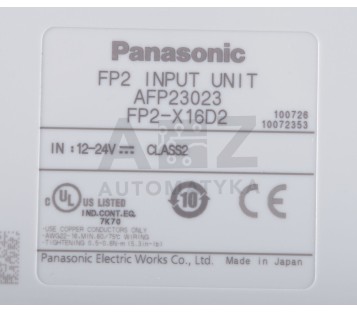 PANASONIC INPUT UNIT X16D2 FP2-X16D2 FP2X16D2 AFFP23023