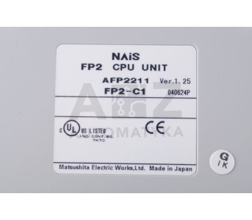 PANASONIC CPU UNIT FP2-C1 FP2C1 AFP2211 