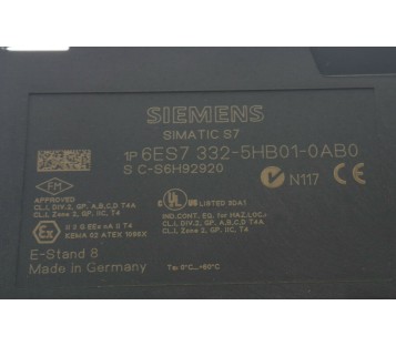 SIEMENS 6ES7 332-5HB01-0AB0 6ES73325HB010AB0