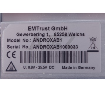 EM TRUST ANDROX-3.5-EWB-1G  ANDROX35EWB1G ANDROXAB1  + JUMO SENSOR  ! NEW !