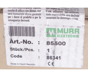 MURR ELEKTRONIK 85500 1-PHASE POWER SUPPLY NLS50-110/220/24 ! NEW !