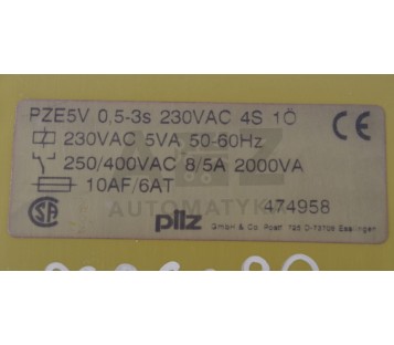 PILZ PZE5V 0,5-3S  053S