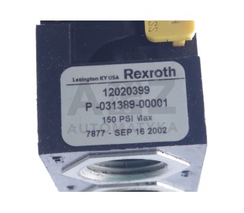 REXROTH P-031389-00001 P03138900001 12020399 SOLENOID VALVE BASE RACK DISTRIBUTO