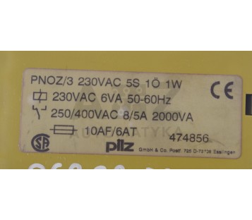 PILZ PNOZ 3 PNOZ/3 PNOZ3 
