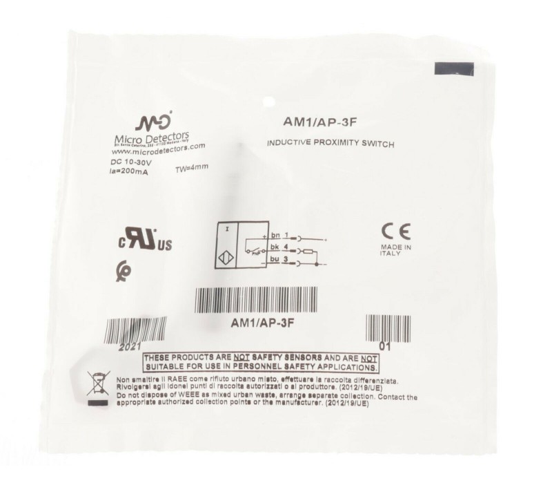 MICRO DETECTORS AM1/AP-3F AM1AP3F INDUCTIVE PROXIMITY SWITCH  ! new ! 