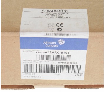 JOHNSON CONTROL A19ARC-9101 A19ARC9101 Themostat ! NEW !