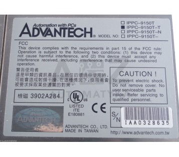 ADVANTECH IPPC-9150T-T IPPC9150TT