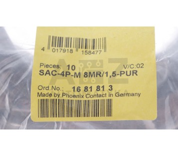 PHOENIX CONTACT SAC-4P-M 8MR/1,5-PUR  SAC4PM8MR15PUR 1681813 ! 5PCS ! NEW !