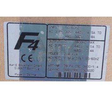 KEB 09.F4.C3D-3420/1.4  09F4C3D342014 