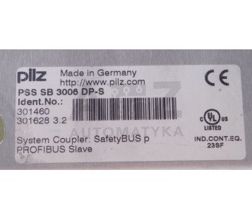 PILZ PSS SB 3006 DP-S PSSSB3006DP-S 301460 