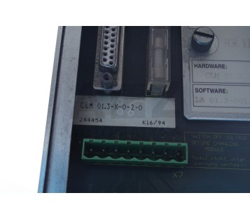 INDRAMAT CLM 01.3-X-0-2-0 CLM013X020