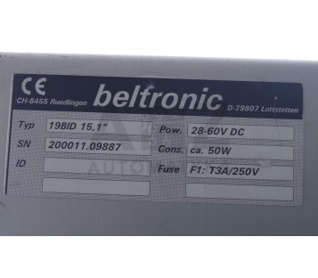 BELTRONIC 19BID 15,1"  + MELCHER H 1000 DC-DC CONVERTER  48H 1301-2R  