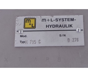 M+L ML M+L-SYSTEM-HYDRAULIK M 795 C M795C M-795-C xtapb ! NEW !