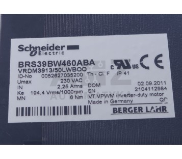 SCHNEIDER BRS39BW460ABA  VRDM3913/50LWBOO VRDM391350LWBOO 0052627035200  ! NEW !