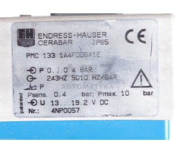 ENDRESS+HAUSER PMC 133 1A4F0D6A1E PMC1331A4F0D6A1E  PMC 133 1A4FOD6A1E ! NEW ! 